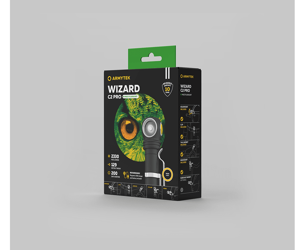 Фонарь Armytek Wizard C2 Pro Magnet USB Теплый, фото 3