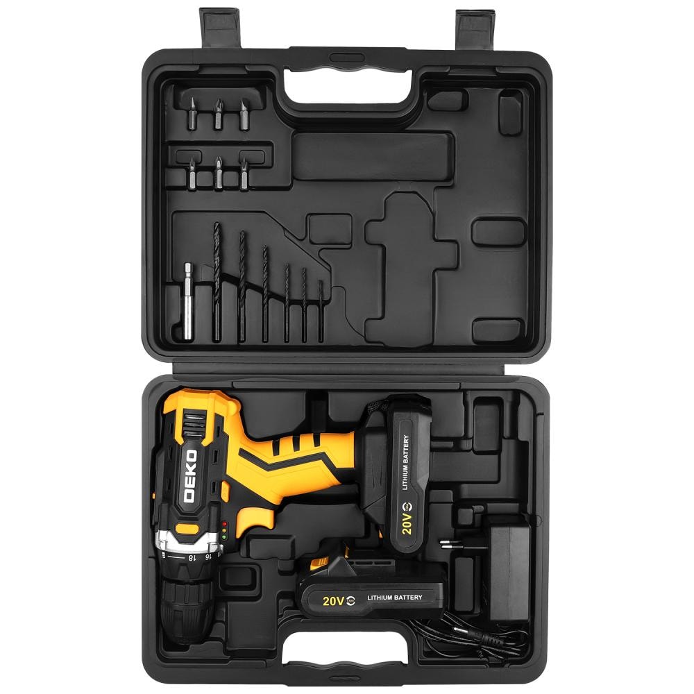 Дрель-шуруповерт аккумуляторная DEKO Banger 20V ONE + 083-1110, фото 3