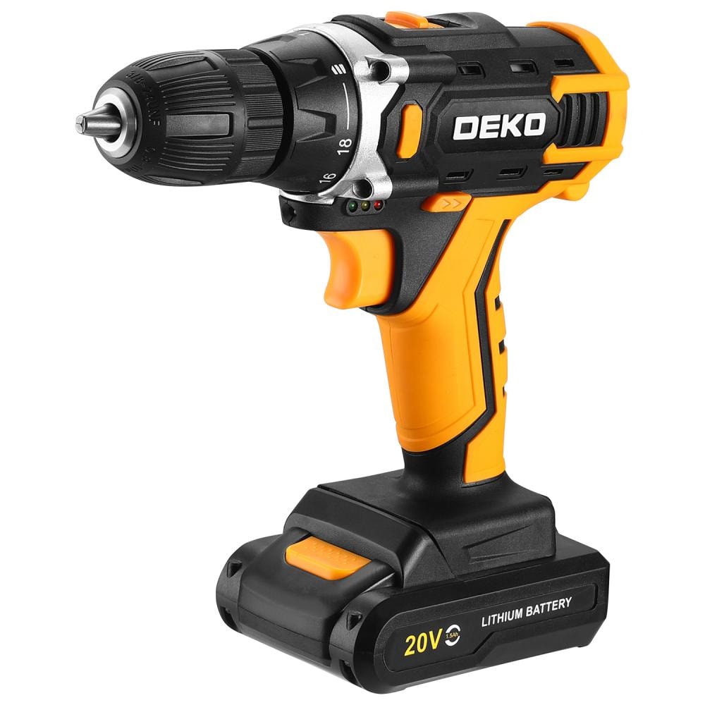 Дрель-шуруповерт аккумуляторная DEKO Banger 20V ONE + 083-1116, фото 2
