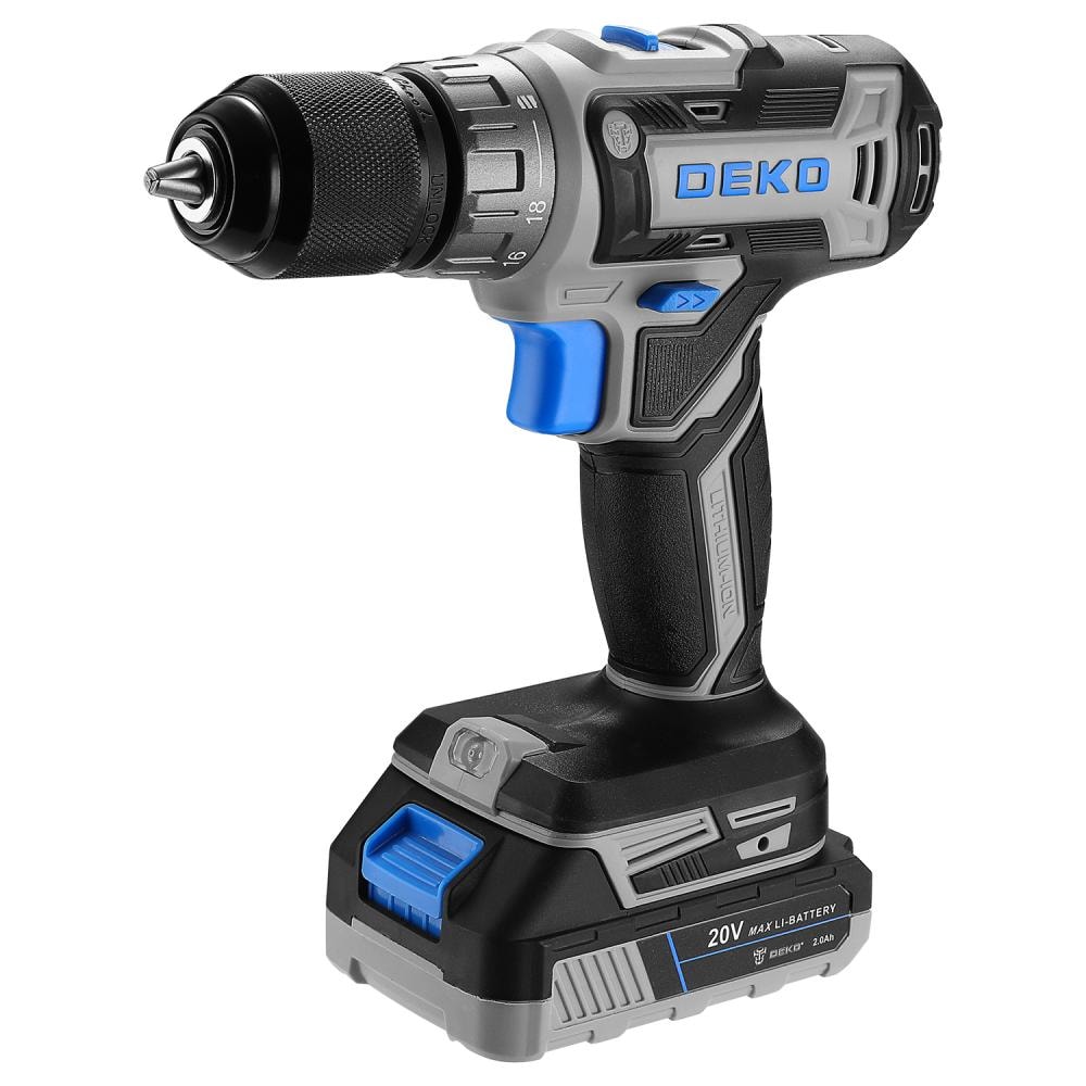 Дрель-шуруповерт аккумуляторная DEKO DKCD20V ONE + SET 63, фото 2