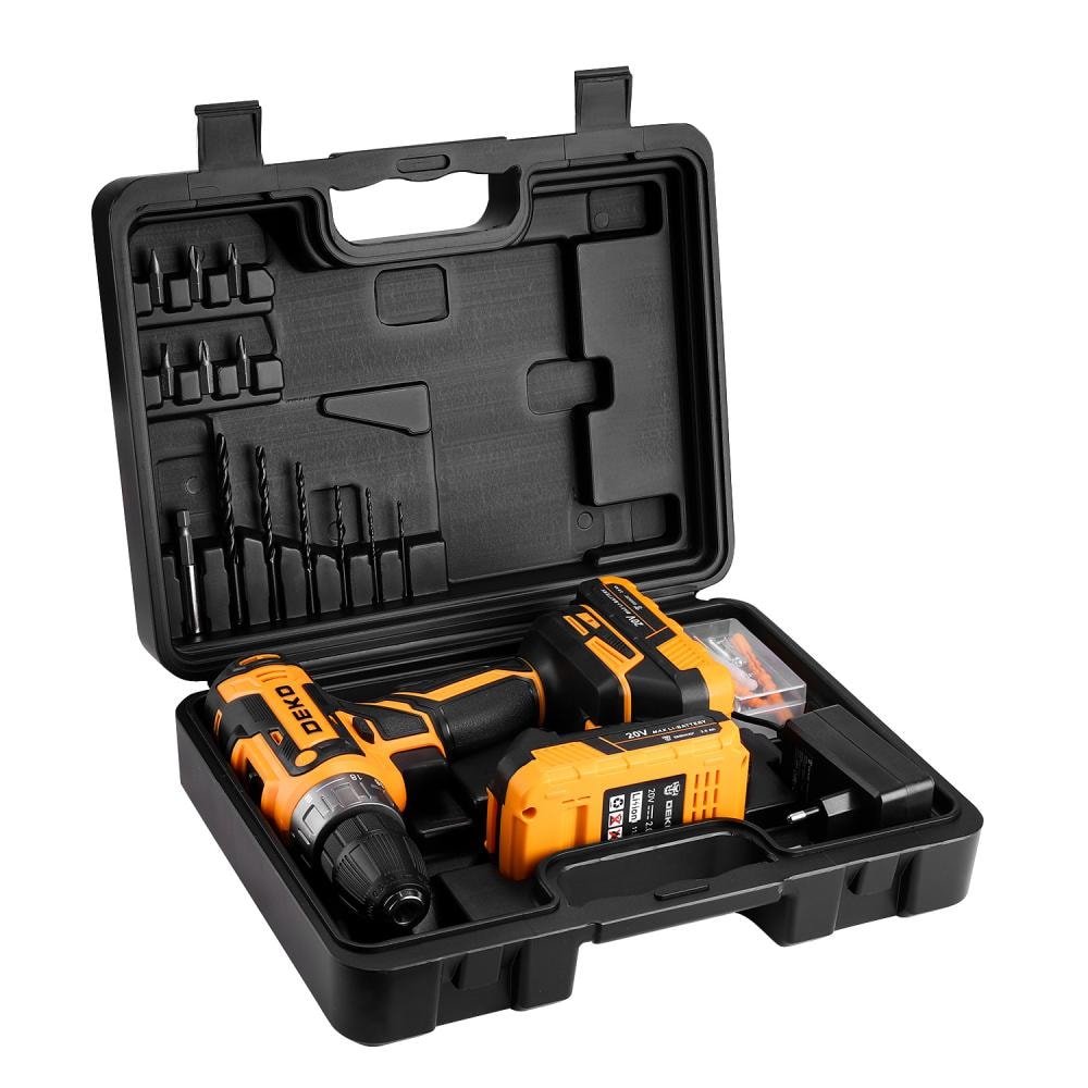 Дрель-шуруповерт аккумуляторная DEKO GCD20DU PRO SET, фото 2