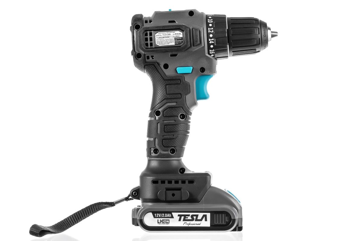 Дрель-шуруповерт аккумуляторная TESLA TCD12BL, фото 3