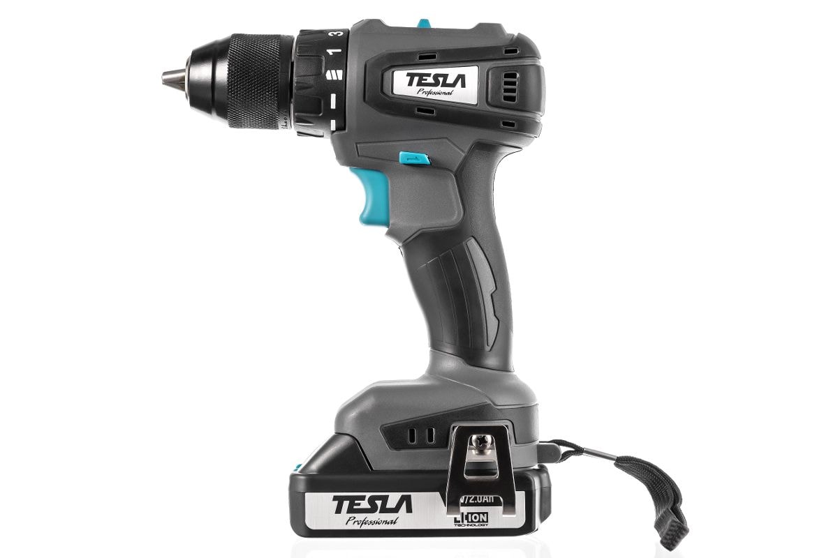 Дрель-шуруповерт аккумуляторная TESLA TCD18BL, фото 2