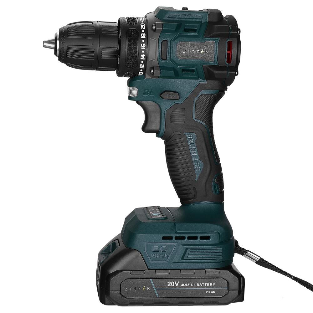 Дрель-шуруповерт аккумуляторная Zitrek Greenpower 20 PRO 085-1313, фото 3