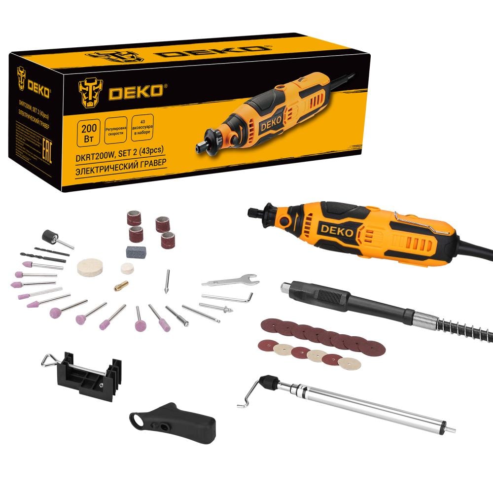 Гравер DEKO DKRT200W 085-1322