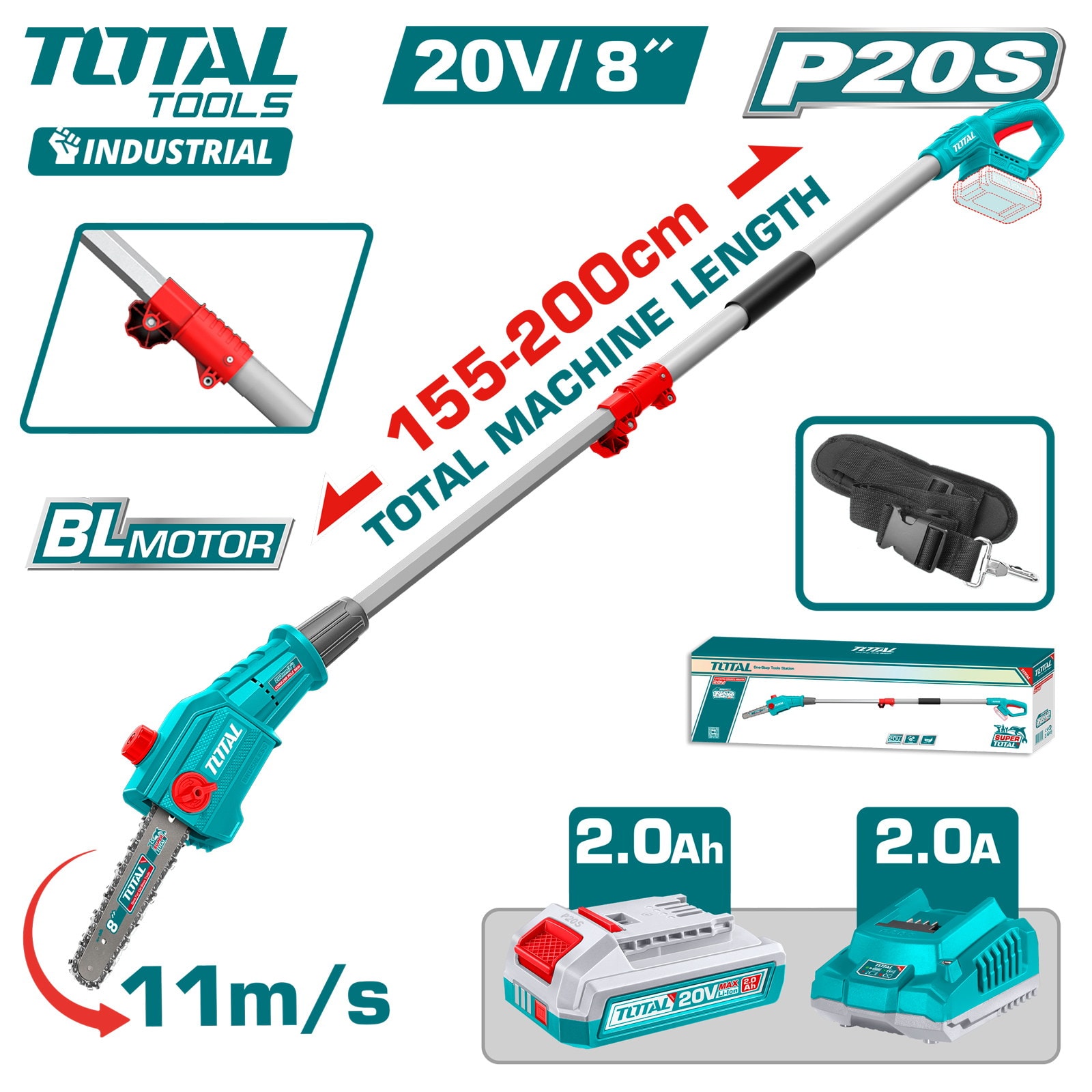 Высоторез цепной TOTAL TPSLI20281