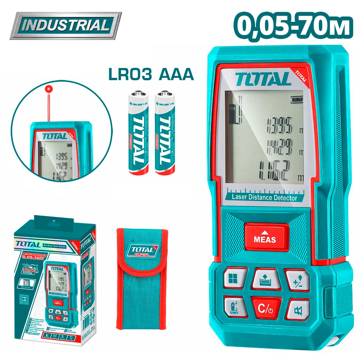 Дальномер лазерный TOTAL TMT57026