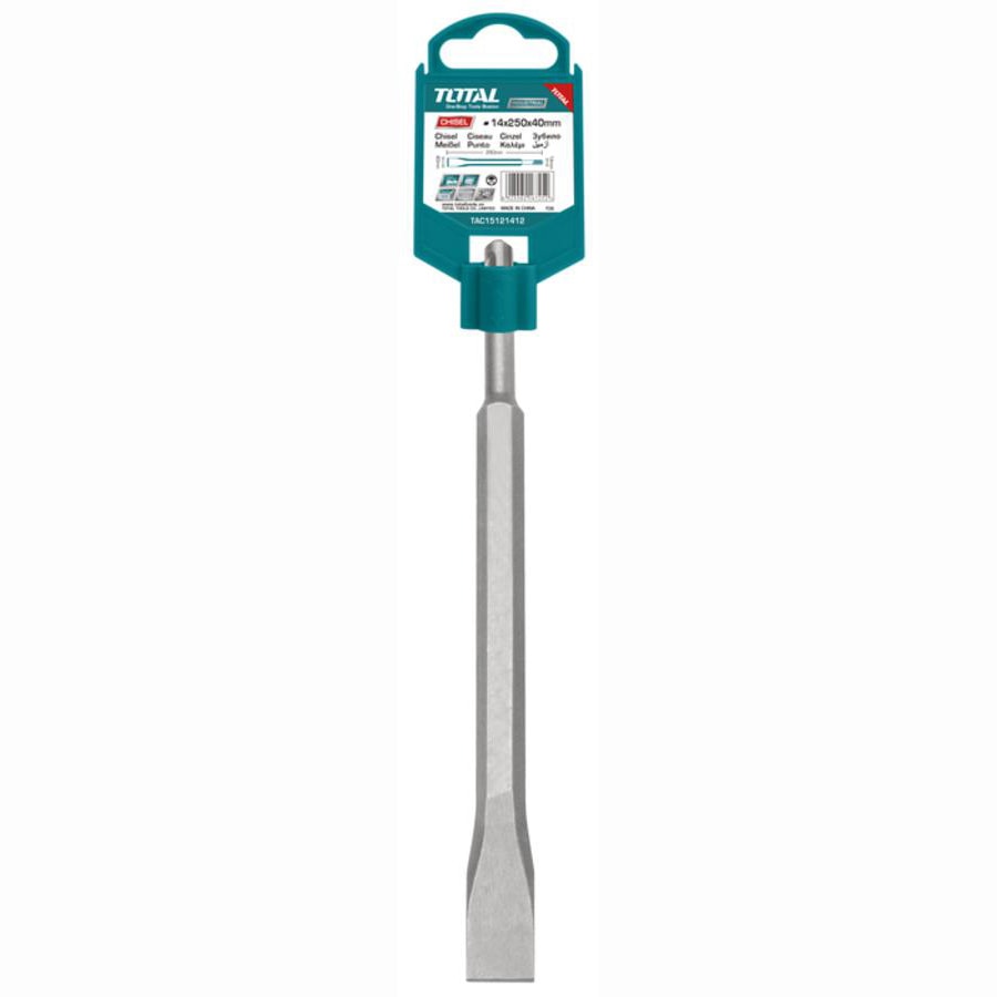 Зубило плоское SDS-plus 14х250х40 TOTAL TAC15121412