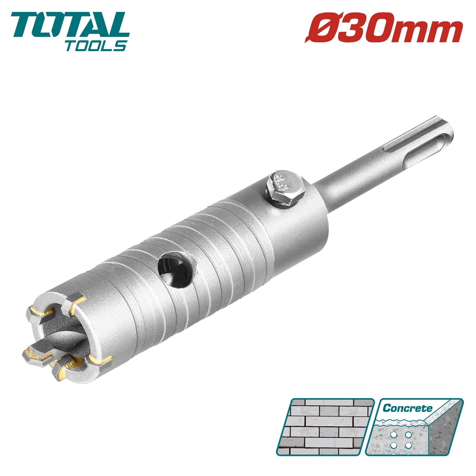 Коронка SDS-plus 30мм TOTAL TAC430301