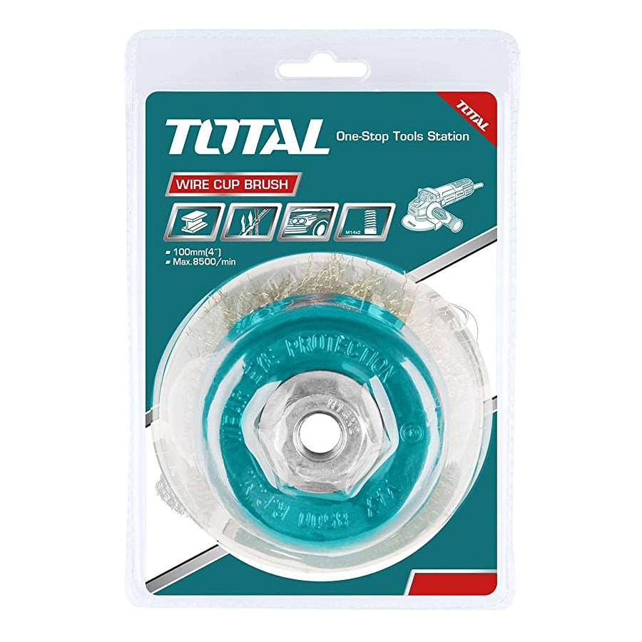 Щетка проволочная чашечная 100 мм TOTAL TAC31041, фото 2