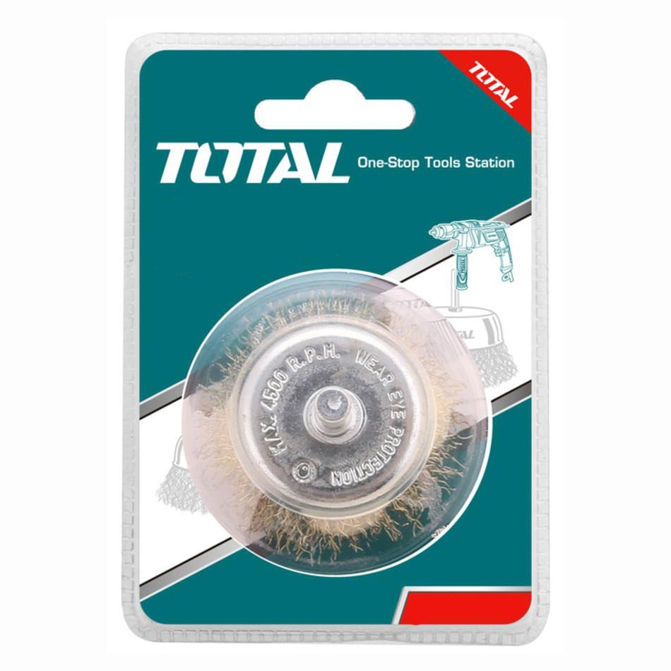 Щетка проволочная дисковая 100 мм TOTAL TAC34041, фото 2