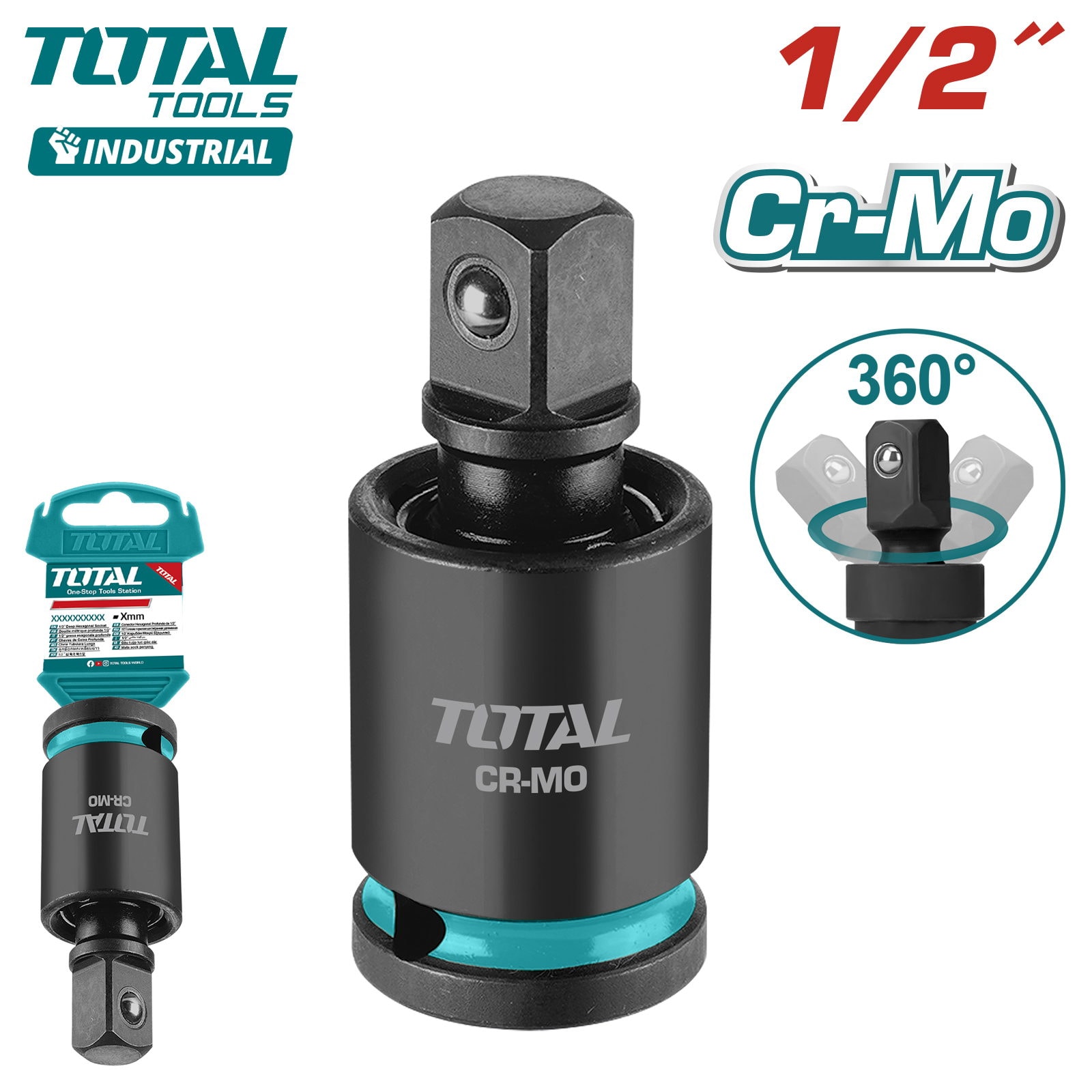 Шарнир универсальный ударный 1/2 " TOTAL THIUJ1202