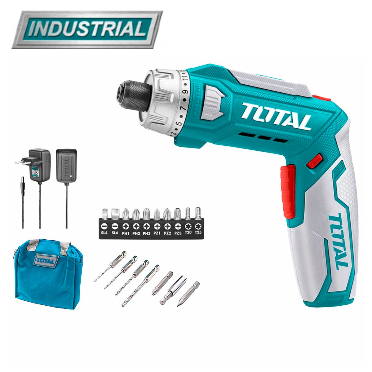 Отвертка аккумуляторная TOTAL TSDLI0801