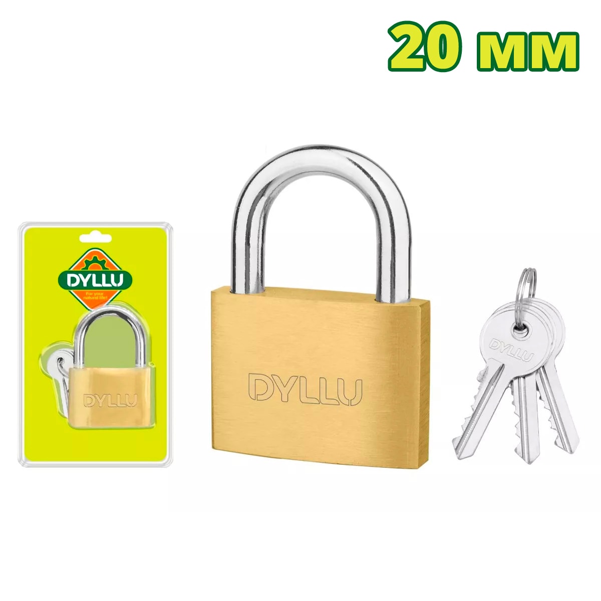 Замок латунный 20 мм DYLLU DTPD1420