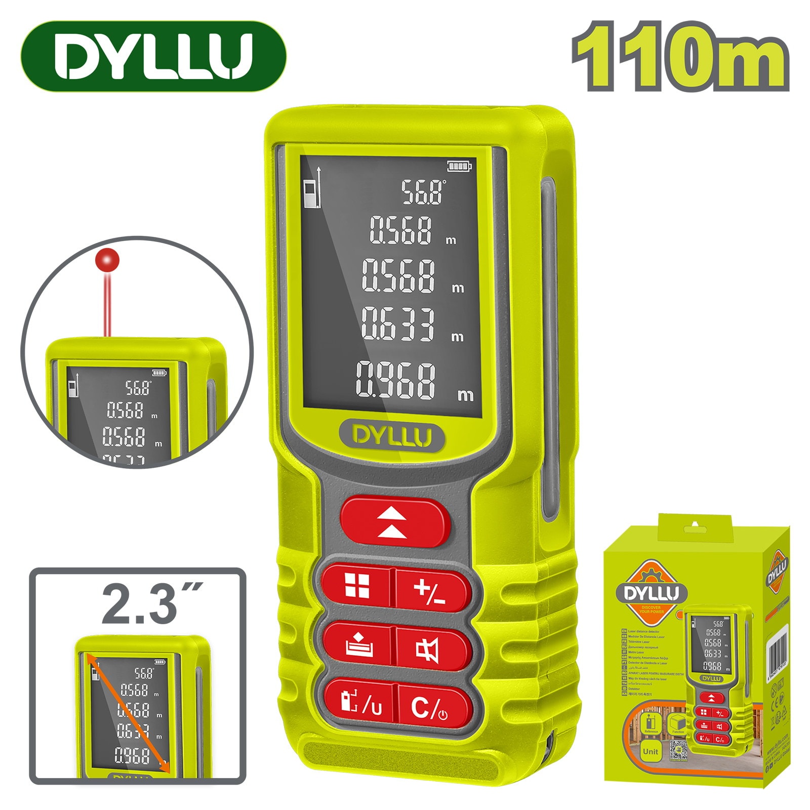 Дальномер лазерный DYLLU DTDL15209