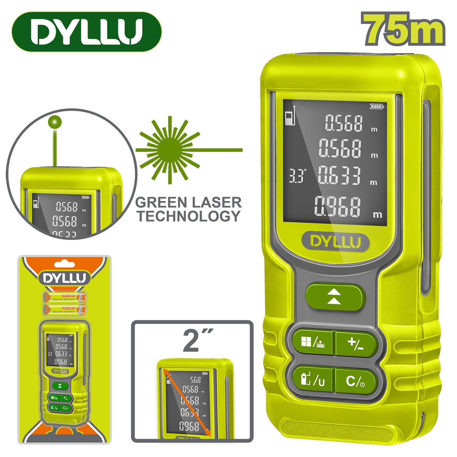 Дальномер лазерный DYLLU DTDL15267