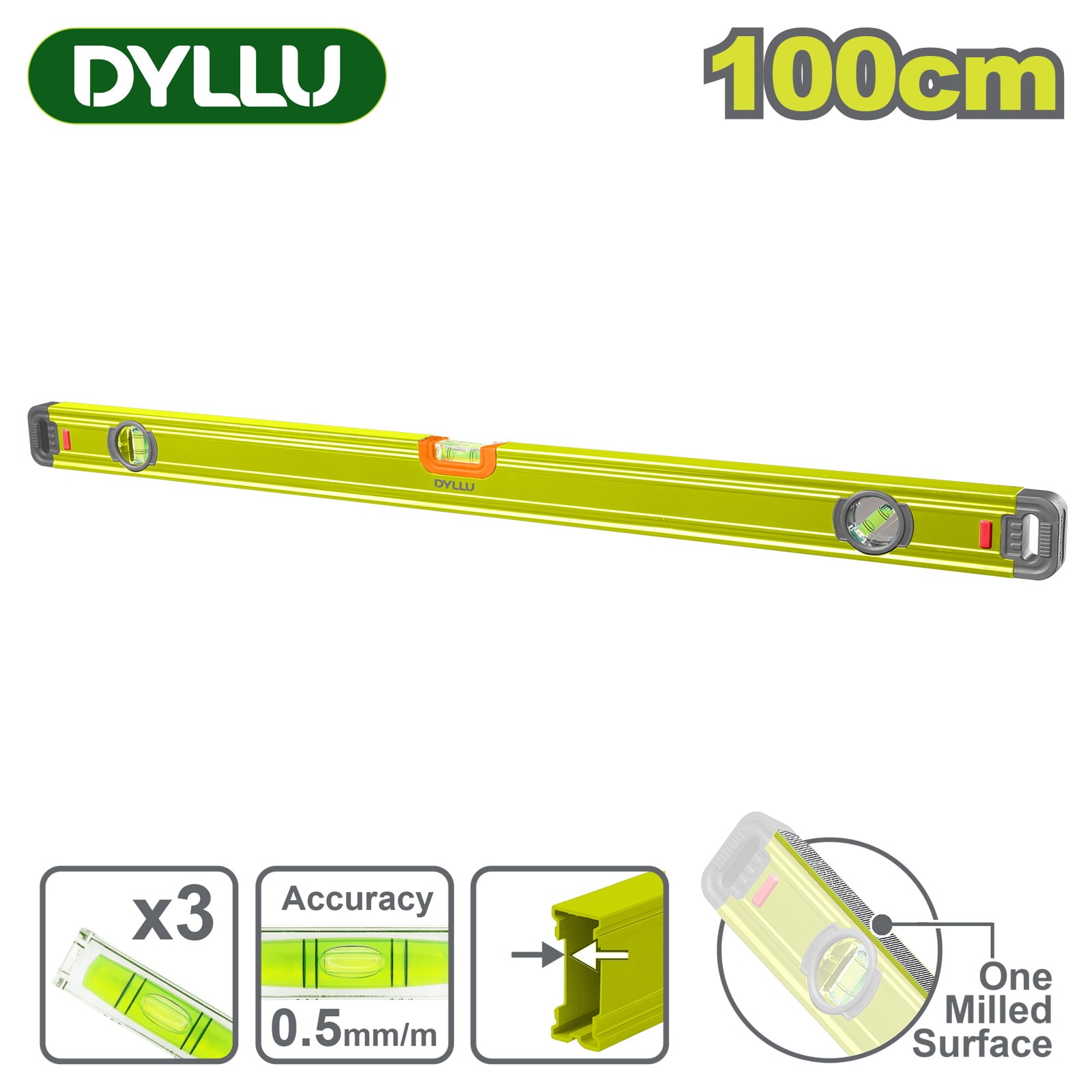 Уровень 100 см DYLLU DTSL8G100
