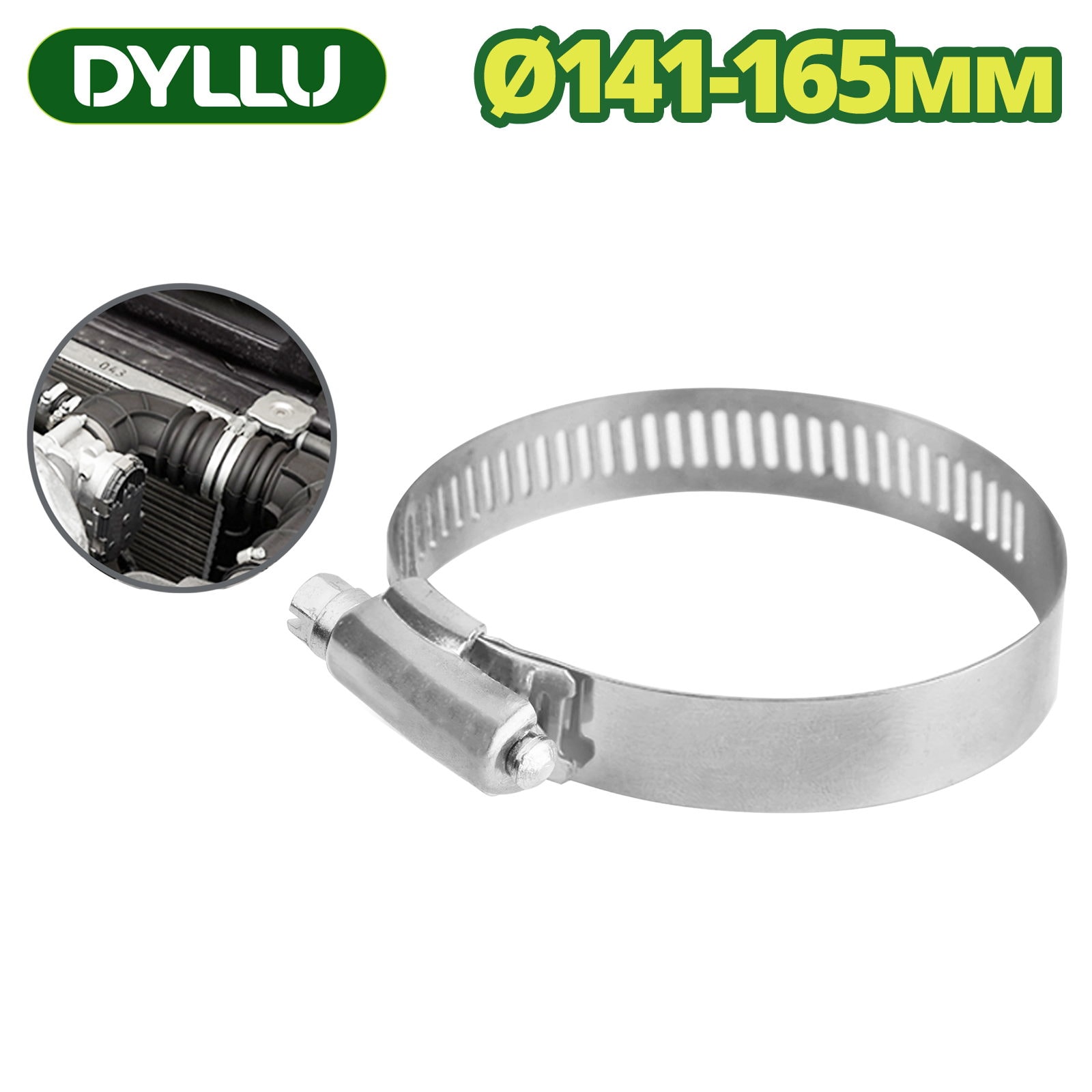 Хомут червячный 141-165 мм DYLLU DTHU2920 (5 шт.)