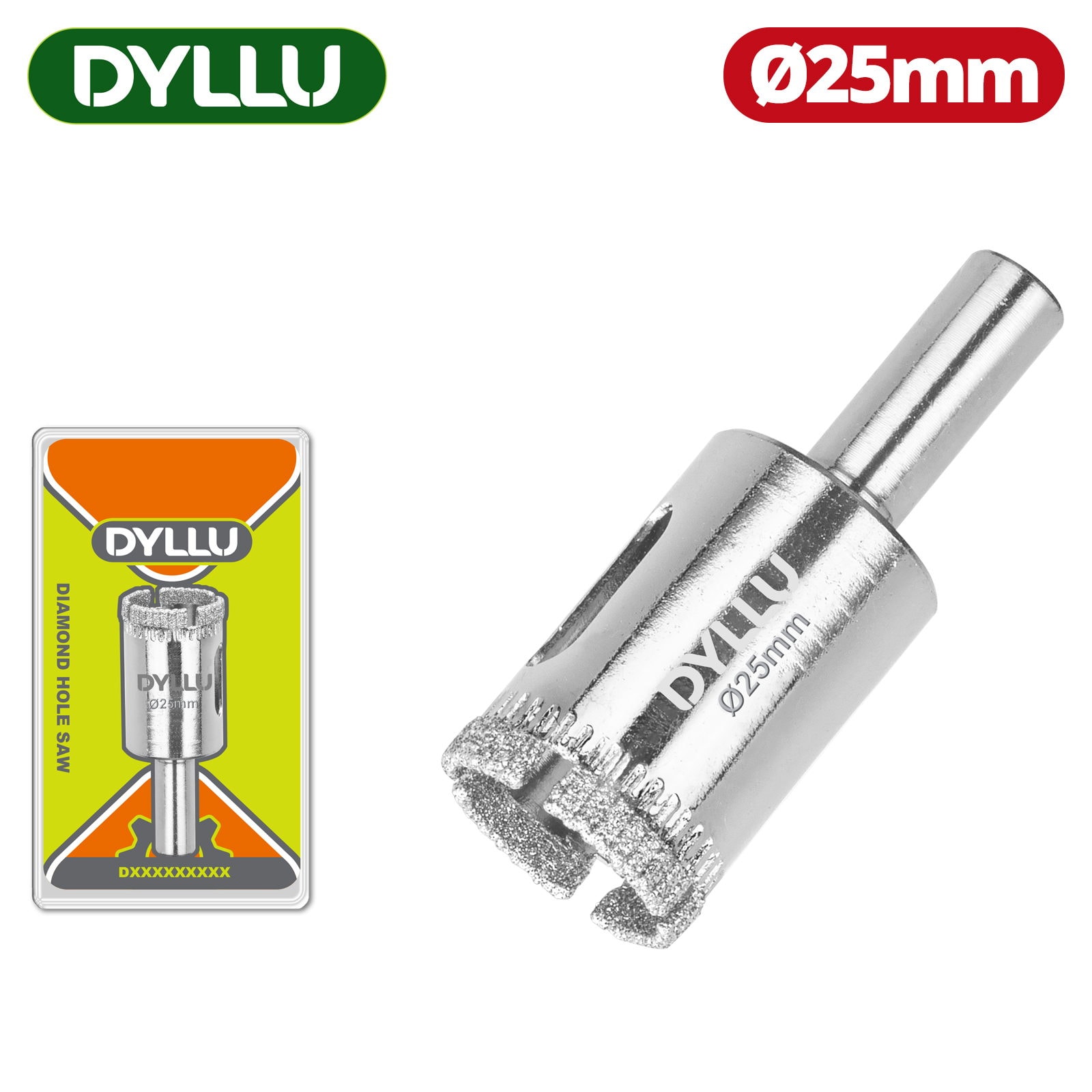 Коронка алмазная 25мм DYLLU DTKJ7625