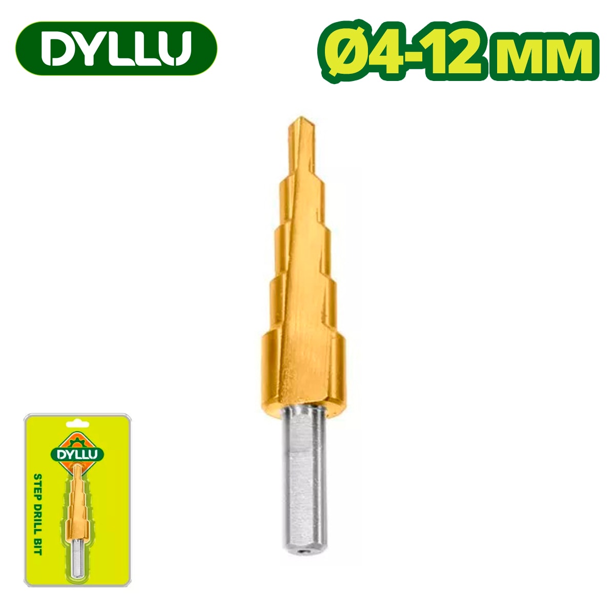 Сверло ступенчатое 4-12 мм DYLLU DTJD1401