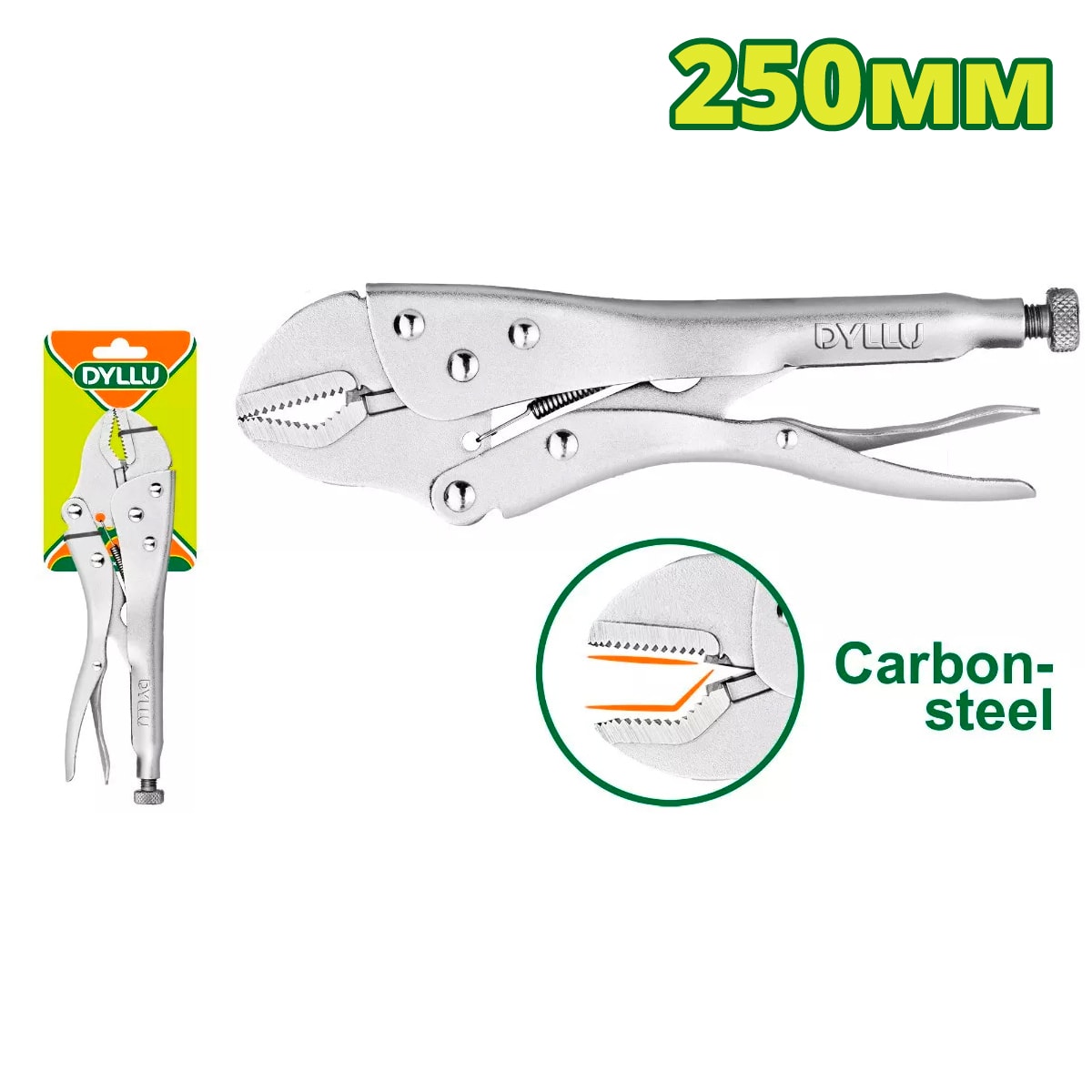 Зажим с фиксатором 250 мм DYLLU DTLP9C10