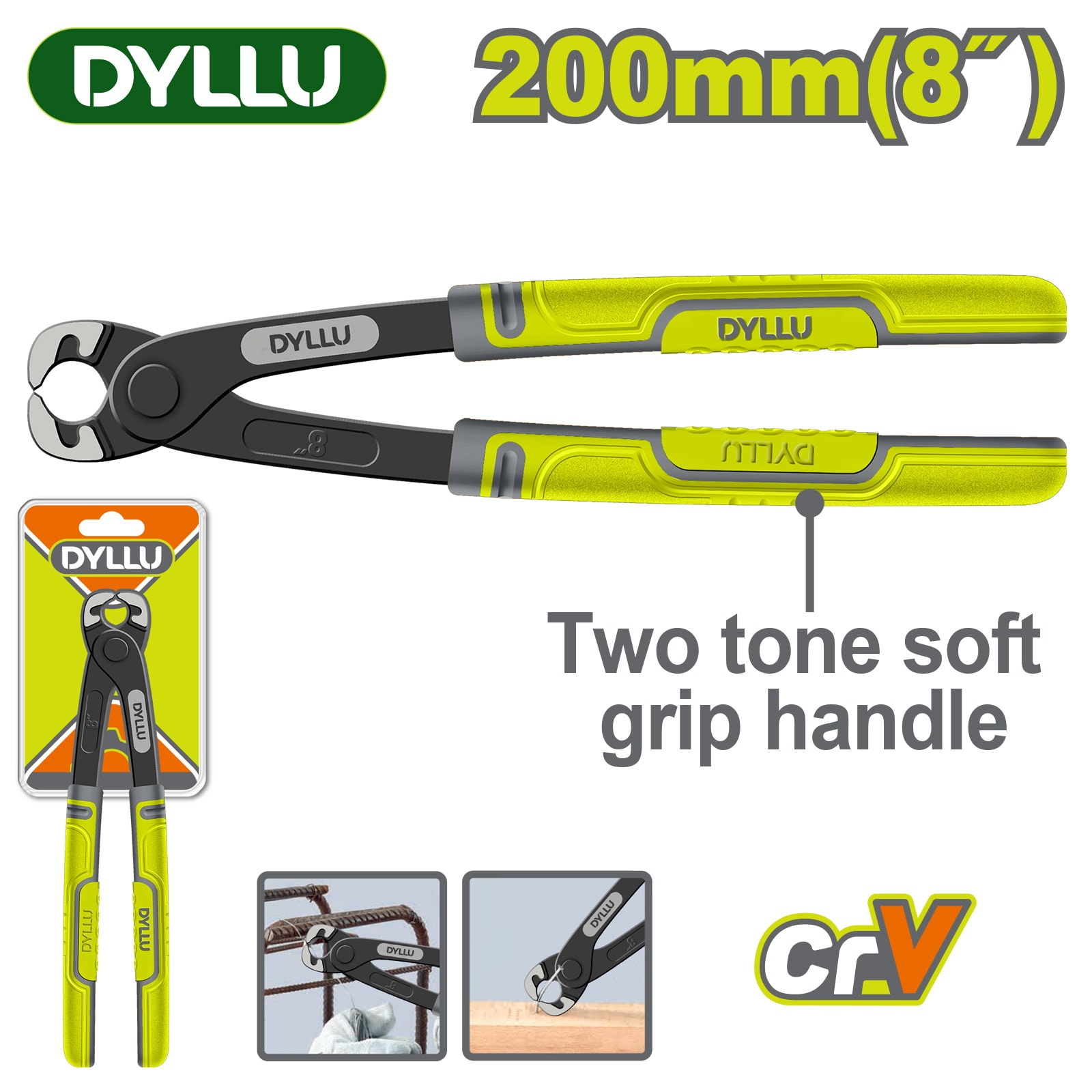 Клещи столярные 200 мм DYLLU DTPL8608