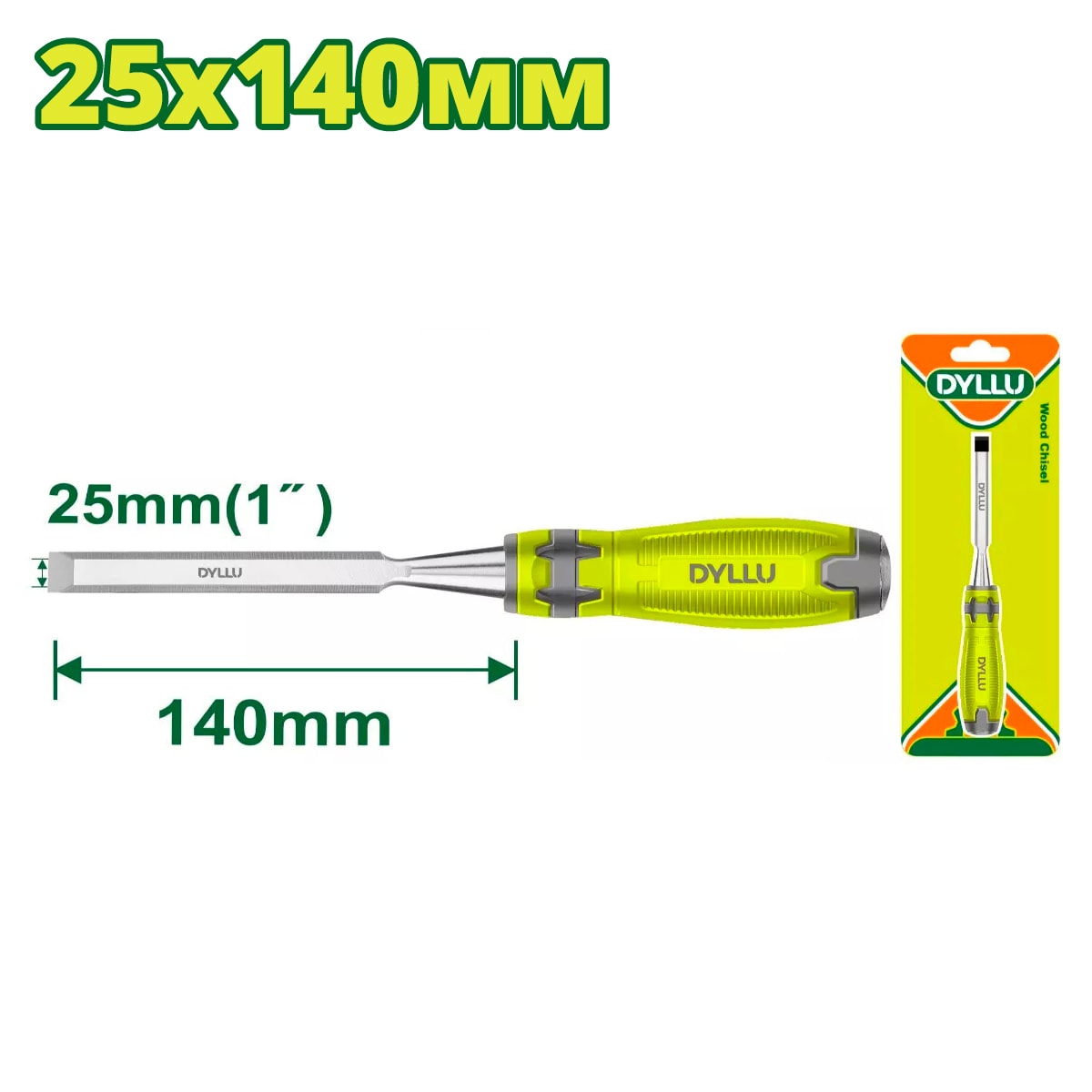 Стамеска плоская 25 x 140 мм DYLLU DTWC1225
