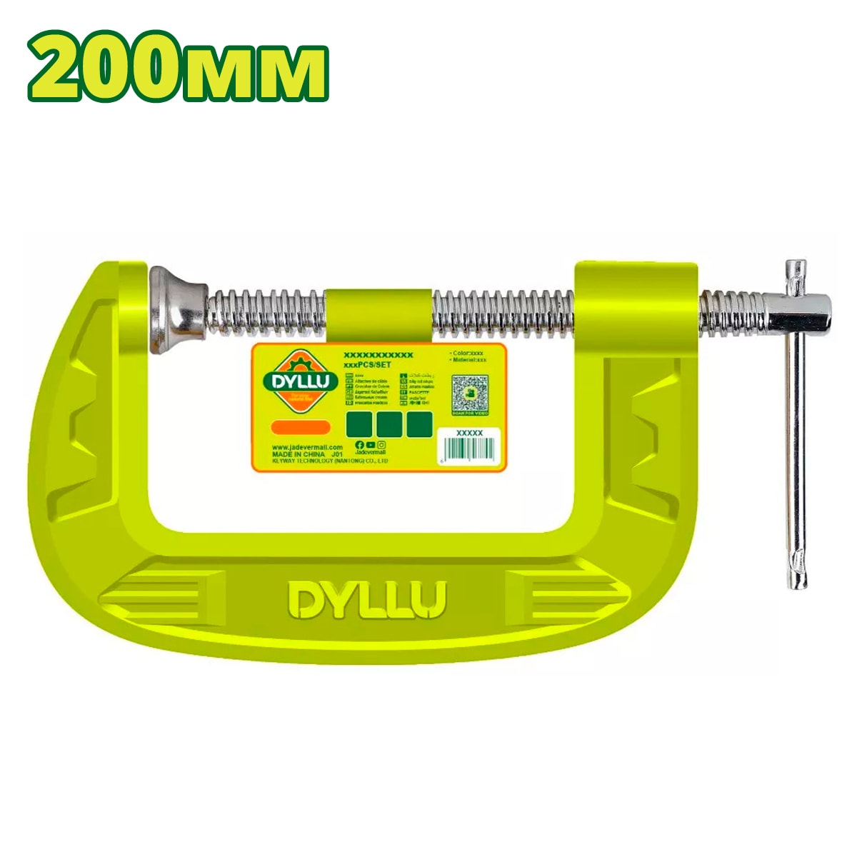 Струбцина G-образная 200 мм DYLLU DTCP1108