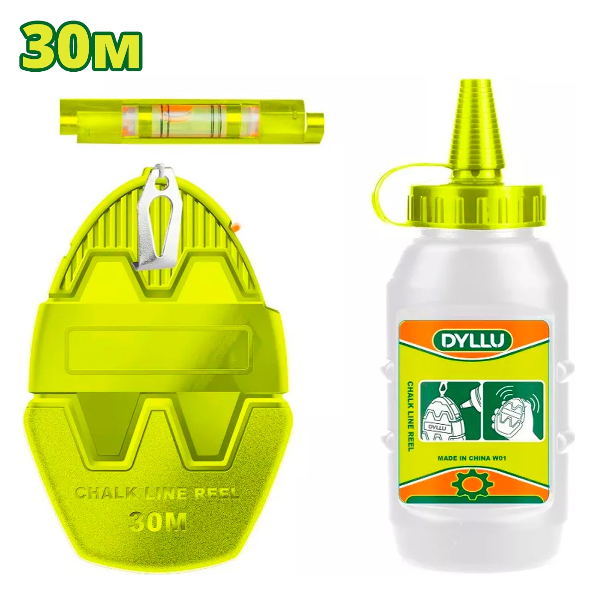 Шнур разметочный 30 м DYLLU DTHX1630