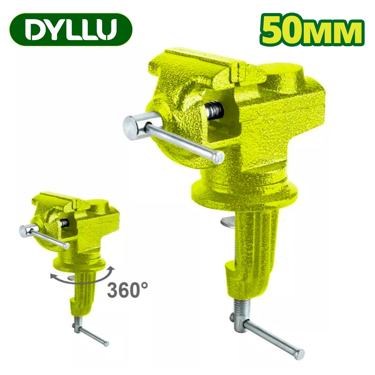 Тиски слесарные поворотные 50 мм DYLLU DTBV1A02