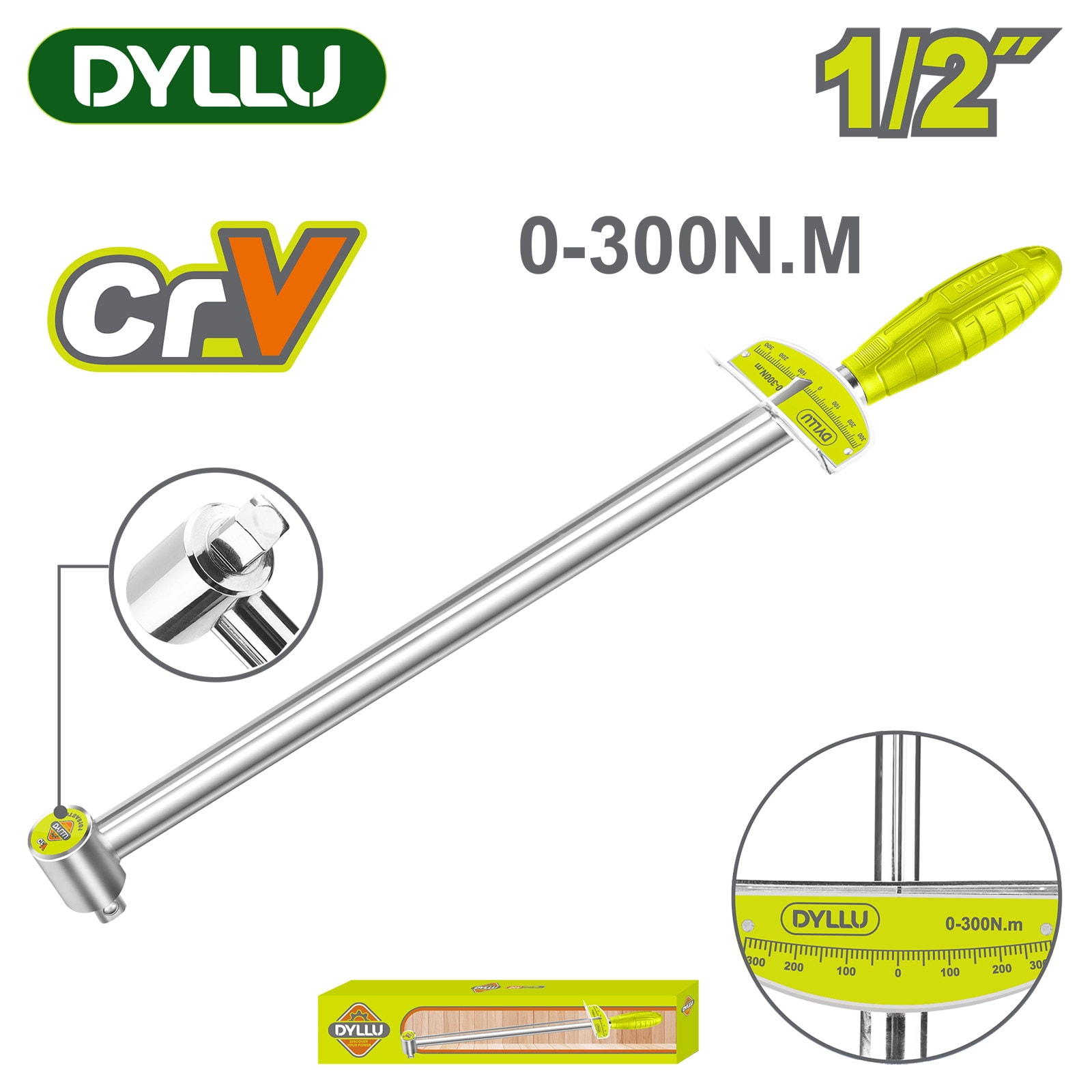 Ключ динамометрический 1/2 " DYLLU DTSA8101