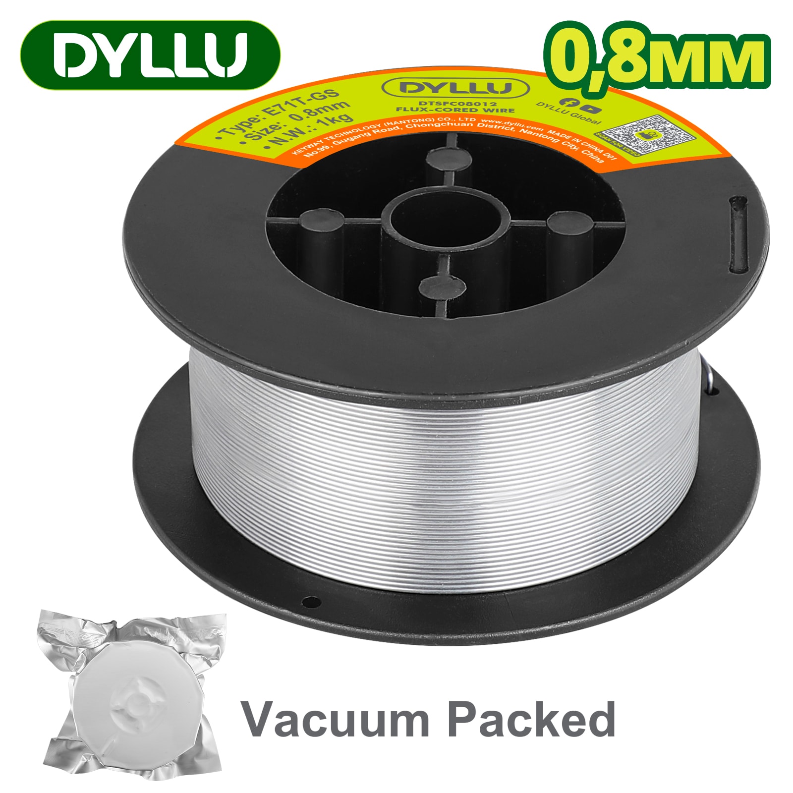 Сварочная проволока порошковая DYLLU DTSFC08012 0,8 мм (1 кг.)