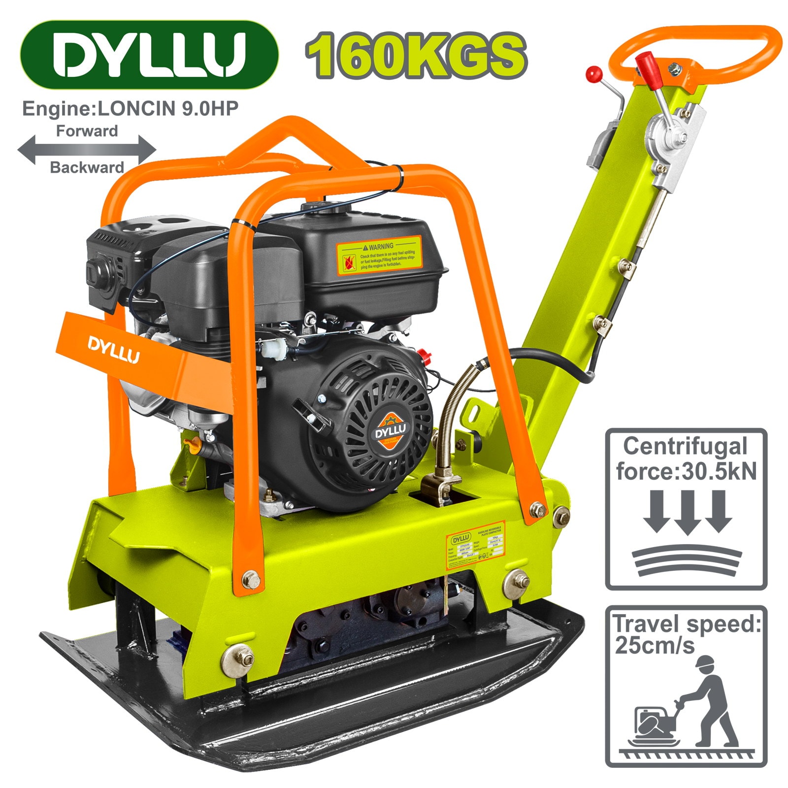 Виброплита реверсивная DYLLU DTPA2A160