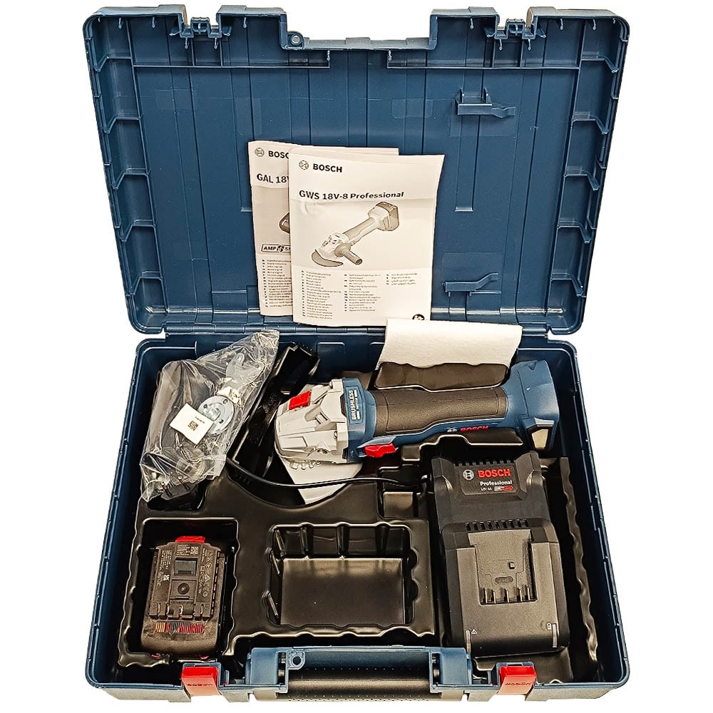 Угловая шлифмашина аккумуляторная GWS 18V-8 Professional BOSCH (06019N9021), фото 2