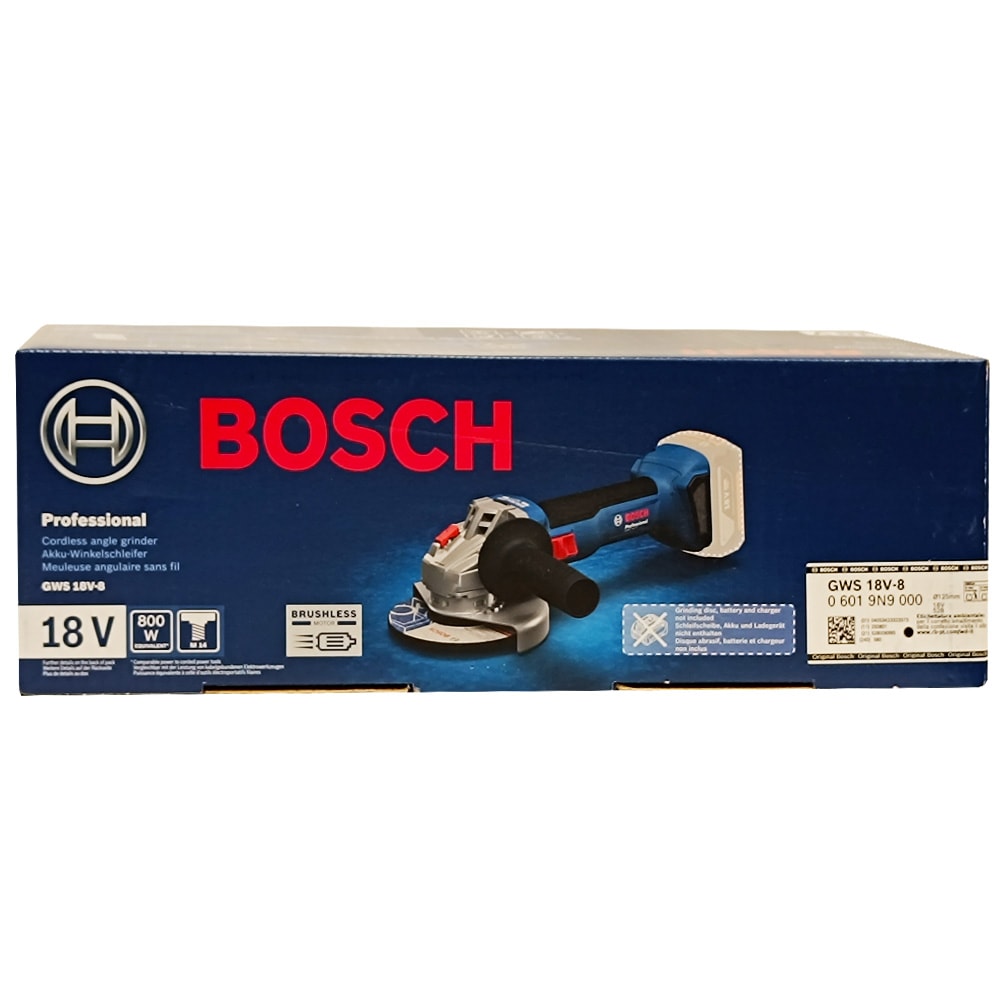 Угловая шлифмашина аккумуляторная GWS 18V-8 Professional BOSCH (06019N9000), фото 2