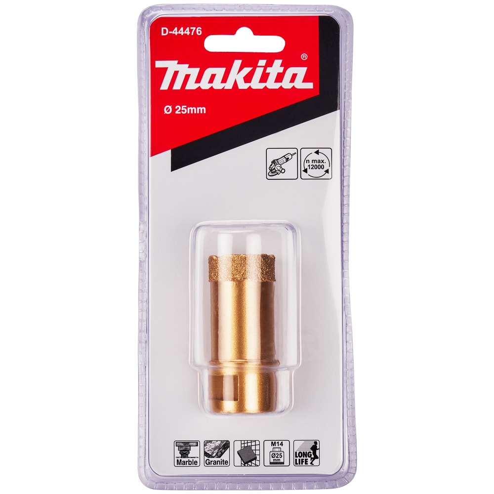 Коронка алмазная 25 мм для УШМ М14 (плитка / гранит), Makita