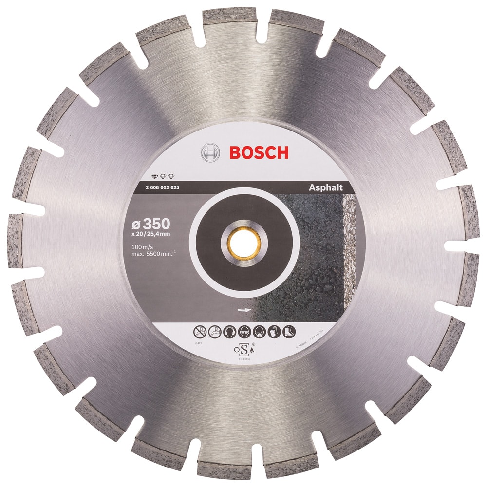 Алмазный круг Standart for Asphalt 350х20/25,4 мм BOSCH (2608602625)