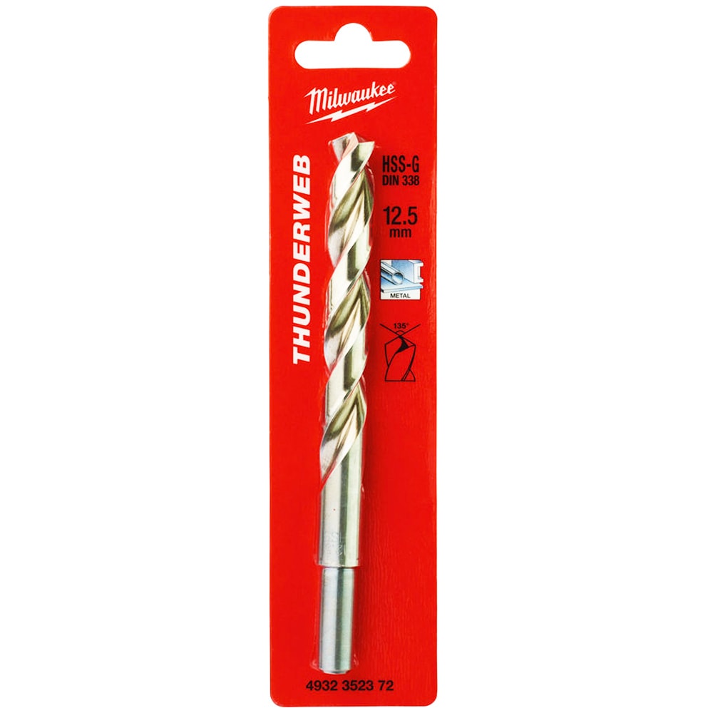 Сверло по металлу 12,5x151 мм HSS-G (1 шт) Thunderweb Milwaukee (4932352372)