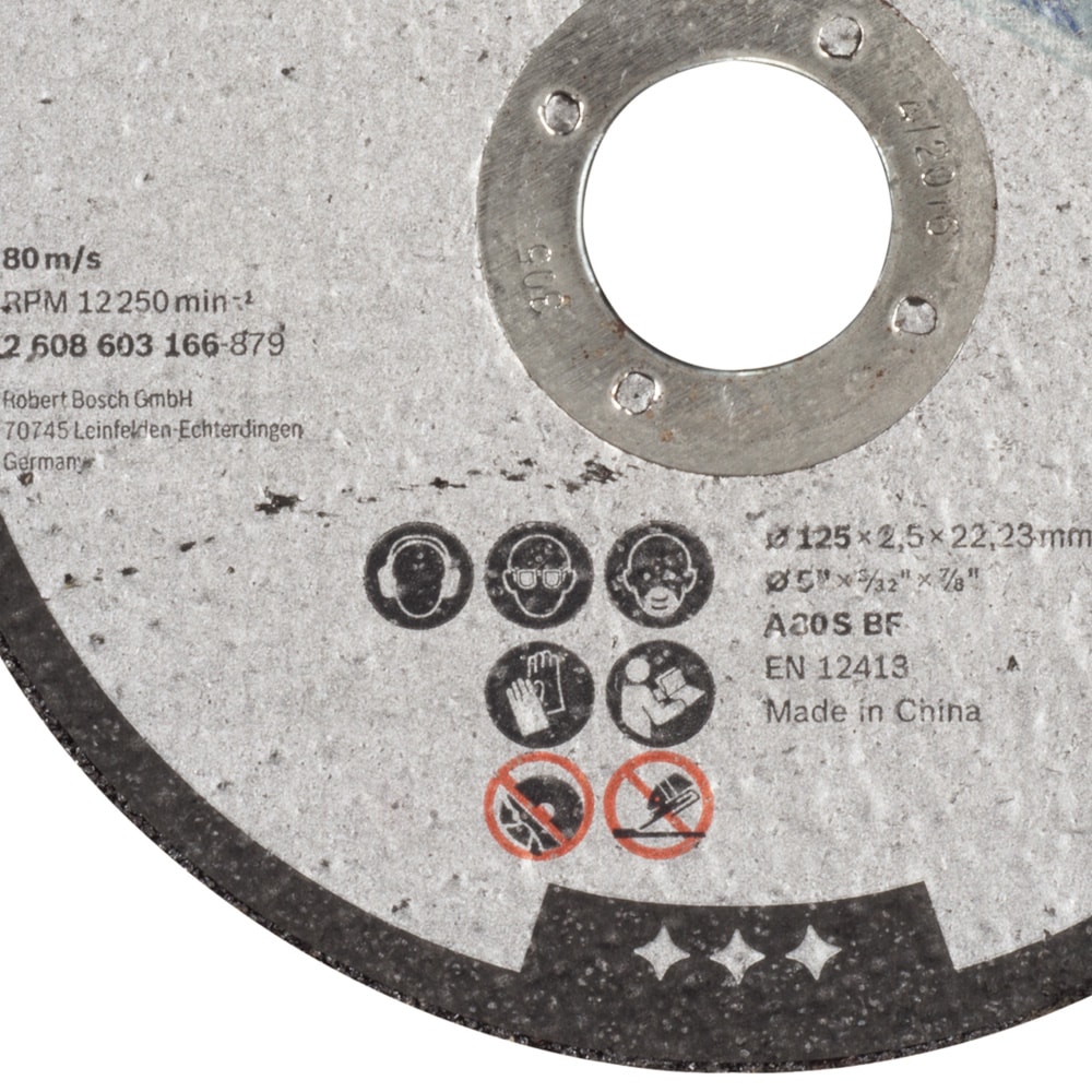 Отрезной круг 125х2,5х22,23 мм Standard for Metal BOSCH (2608603166), фото 2