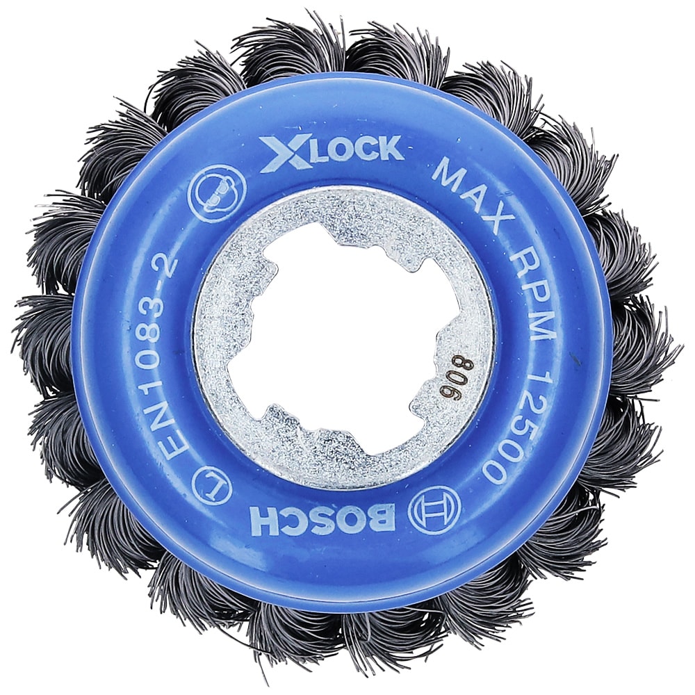Щетка чашечная 75 мм X-Lock (пучки / сталь 0,35 мм), BOSCH, фото 3