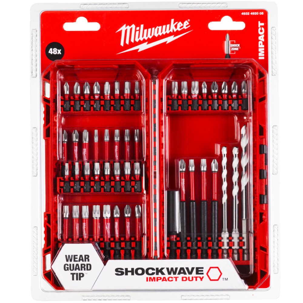 Набор бит Shockwave Impact Duty и сверл 5/6/8 мм (48 шт) Milwaukee (4932492005)