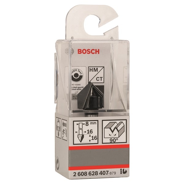 Фреза__V-образная 90° D16x16x45 / хв 8 мм, BOSCH, фото 2