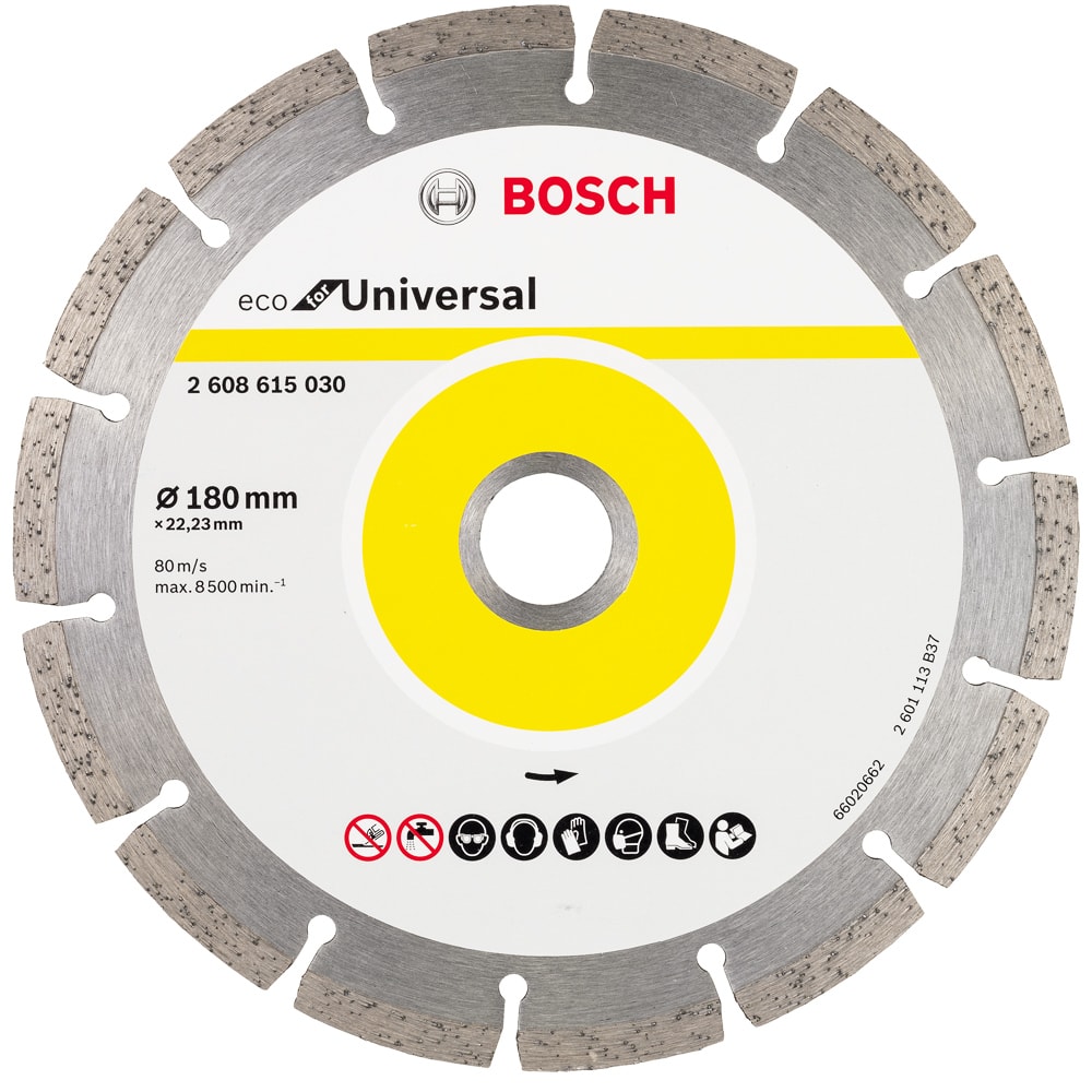 Алмазный круг 180х22,23 мм ECO Universal, BOSCH, фото 2