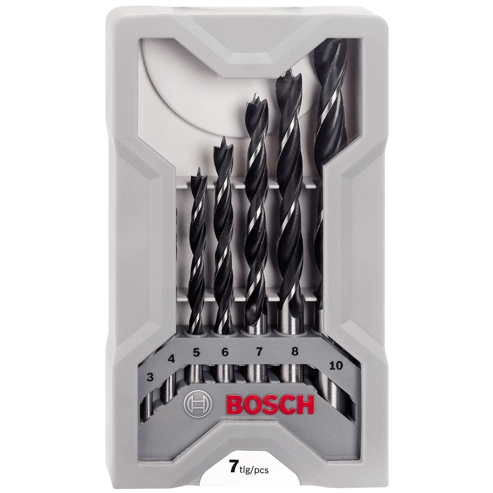 Набор сверл по древесине 3-10 мм (7 шт) BOSCH (2607017034)