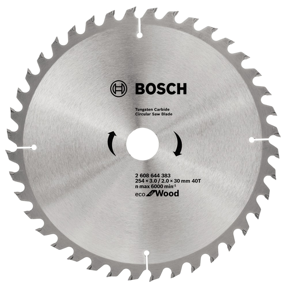 Диск пильный ECO 254х3,0х30 мм Z40 Wood, BOSCH, фото 2