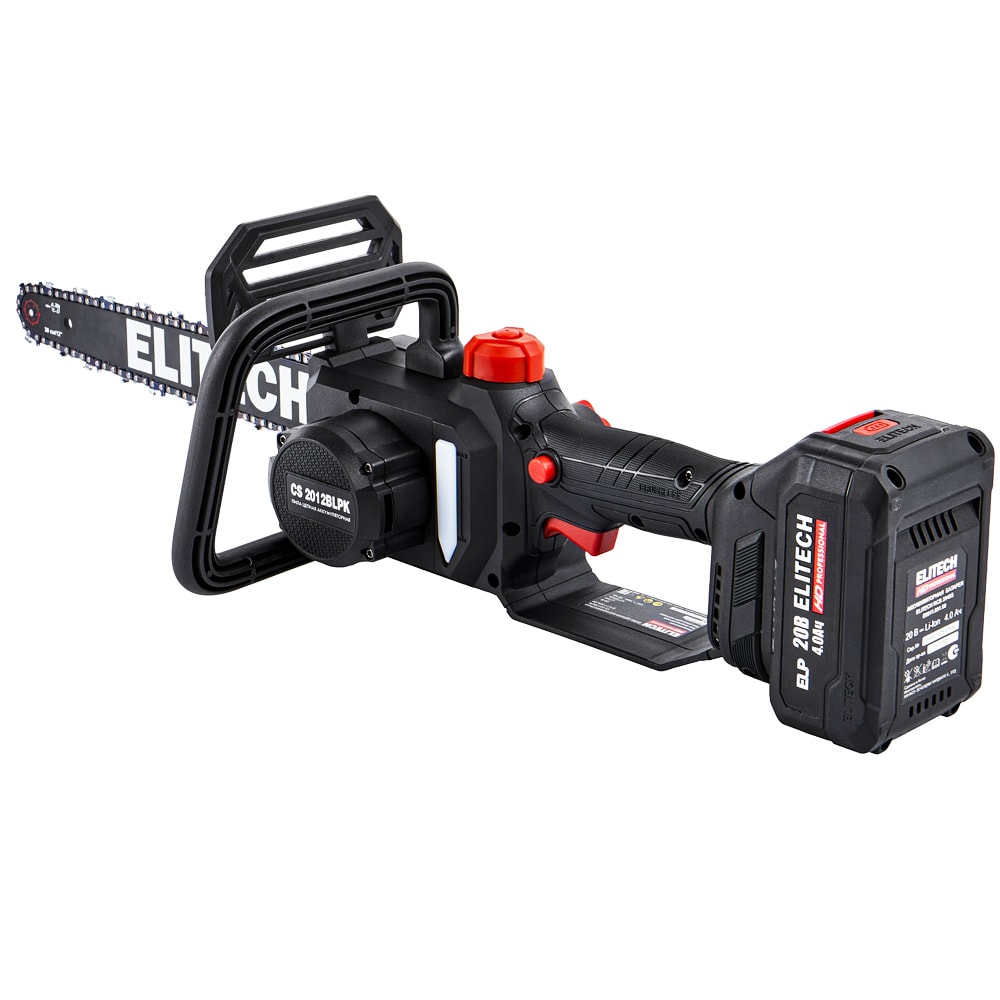 Пила цепная аккумуляторная CS 2012BLPK ELITECH HD (E1611.026.01), фото 8