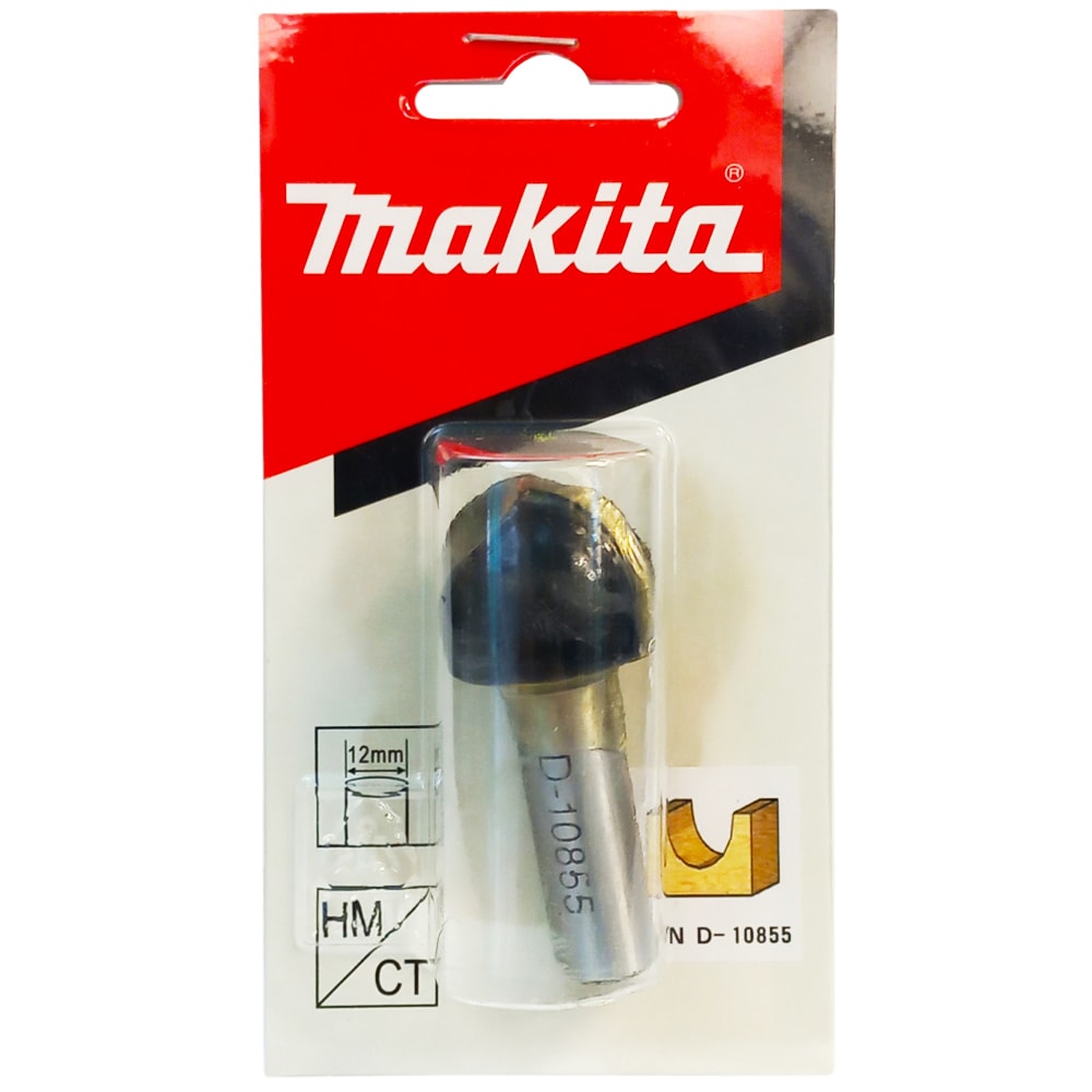 Фреза галтельная R12.7 25.4x19.05x38 / хв 12 мм MAKITA (D-10855)
