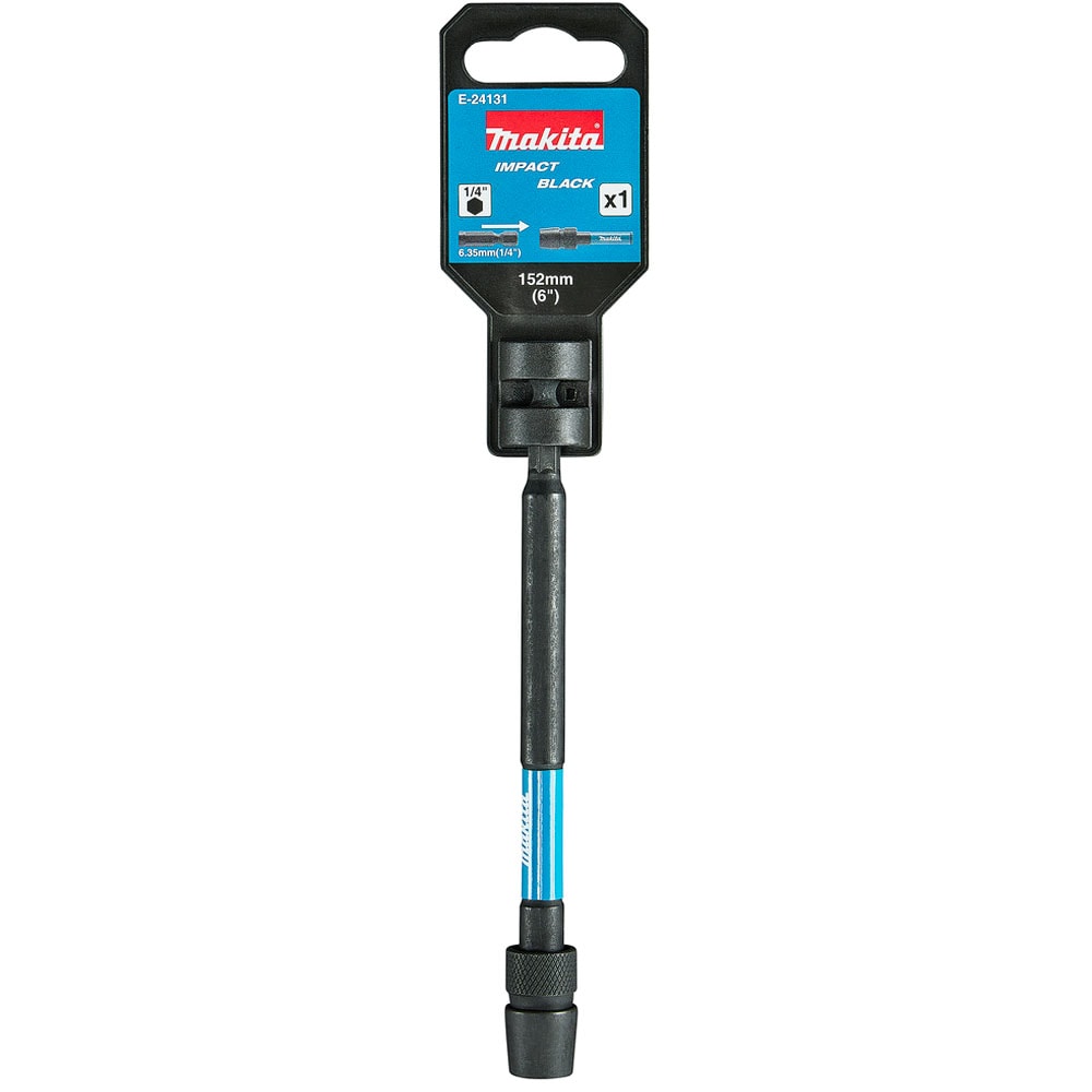 Держатель бит магнитный 152 мм хв. 1/4" Impact Black (с зажимным патроном), MAKITA