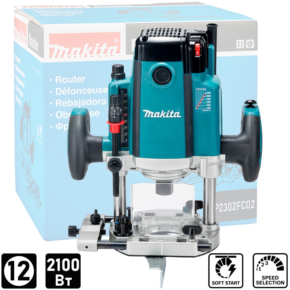 Фрезер ручной RP2302FC02 (RP 2302 FC02) MAKITA
