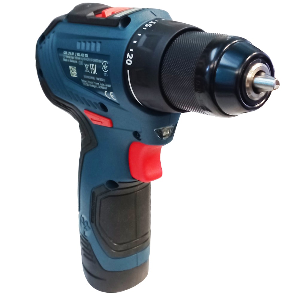 Дрель-шуруповерт аккумуляторная GSR 12V-30 Professional BOSCH (06019G9000), фото 9